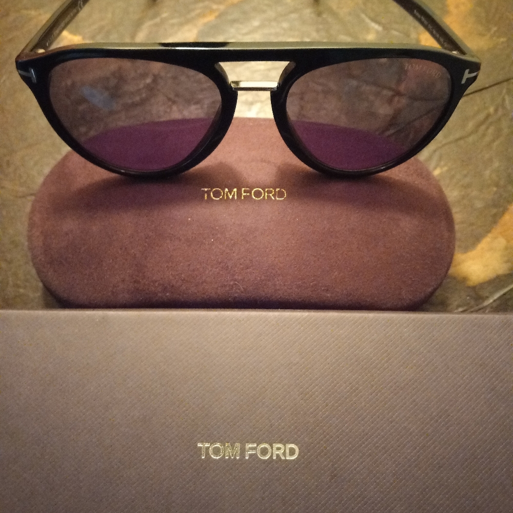 Tom Ford Men's Sunglasses - Double-Bridge Burton TF 697 Modern Aviator
